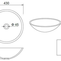 Wiesbaden Wiesbaden Valerie Solid Surface Waskom - Rond - Ø43x13cm - Beton