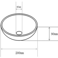 Wiesbaden Wiesbaden Consilio Keramisch Waskom - Rond - Ø20x9cm - Wit