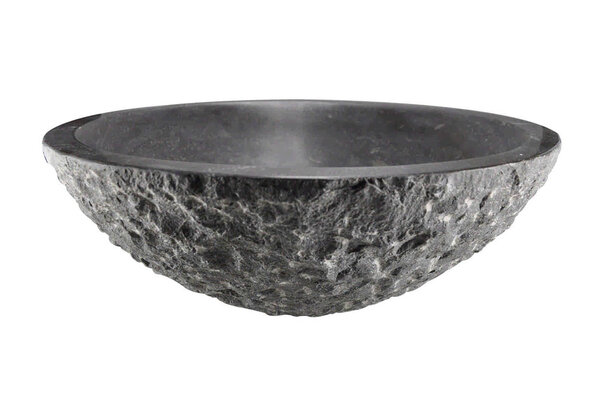 Wiesbaden Wiesbaden Raw Natuursteen Waskom - Rond - Ø42x14cm - Hardstenen Gezoet