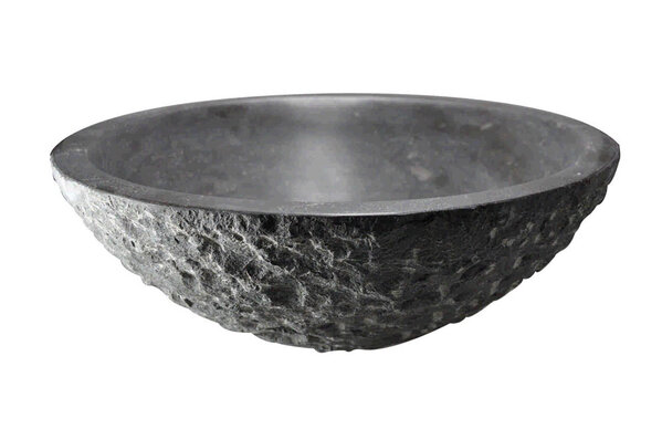 Wiesbaden Wiesbaden Raw Natuursteen Waskom - Rond - Ø42x14cm - Hardstenen Gezoet