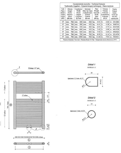 Wiesbaden Wiesbaden Elara Radiator - 76,6x60cm - Mat Zwart