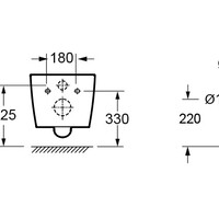 Wiesbaden Wiesbaden Vesta Wandcloset met Tornado Flush - 52cm - Mat Zwart