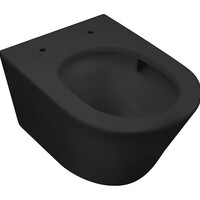 Wiesbaden Wiesbaden Vesta Wandcloset met Tornado Flush - 52cm - Mat Zwart