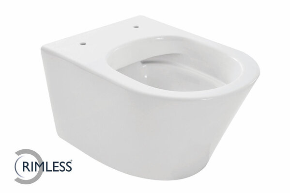 Wiesbaden Wiesbaden Vesta Randloos Wandcloset - 52cm - Wit
