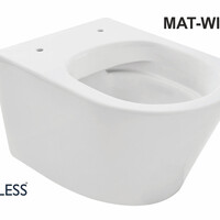 Wiesbaden Wiesbaden Vesta Randloos Wandcloset - 52cm - Mat Wit