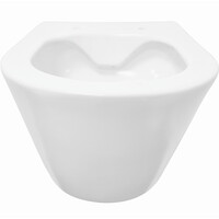 Wiesbaden Wiesbaden Stereo Randloos Wandcloset - 53cm - Mat Wit