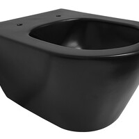 Wiesbaden Wiesbaden Stereo Randloos Wandcloset - 53cm -Mat Zwart