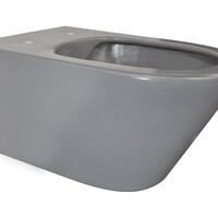 Wiesbaden Wiesbaden Stereo Randloos Wandcloset - 53cm - Mat Grijs