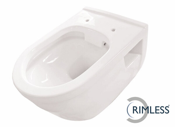 Wiesbaden Wiesbaden Prio Randloos Wandcloset - 52cm - Wit