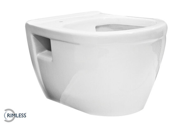 Wiesbaden Wiesbaden Prio Randloos Wandcloset - 52cm - Wit
