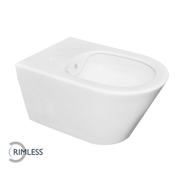 Wiesbaden Wiesbaden Comfort Wandcloset met Bidet - 53cm - Mat Wit