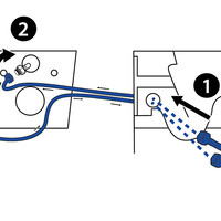 Wiesbaden Wiesbaden Stero Wandcloset met Bidet en ingebouwde Bidetkraan - Koud Water - 53cm - Mat Wit