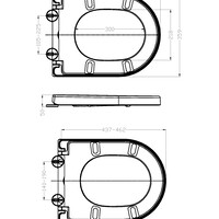 Wiesbaden Vesta Toiletzitting met Softclose & Quick Release - Mat Wit