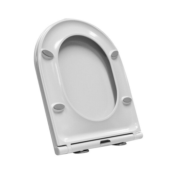 Wiesbaden Wiesbaden Flatline Toiletzitting met Softclose & Quick Release - Wit