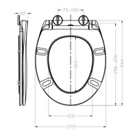 Wiesbaden Wiesbaden Ultimo 3.0 Toiletzitting met Softclose & Quick Release - Wit