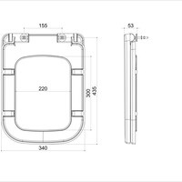 Wiesbaden Wiesbaden Carré Toiletzitting met Softclose & Quick Release - Wit