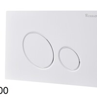 Wiesbaden Wiesbaden X10 Toilet Bedieningsplaat voor DuoSpoeling - Wit