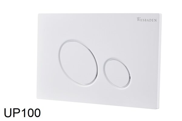 Wiesbaden Wiesbaden X10 Toilet Bedieningsplaat voor DuoSpoeling - Wit