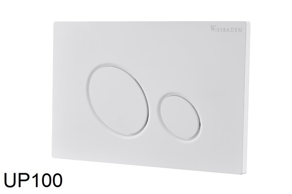 Wiesbaden Wiesbaden X10 Toilet Bedieningsplaat voor DuoSpoeling - Mat Wit