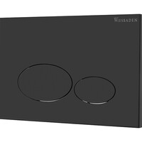 Wiesbaden Wiesbaden X32 Metalen Toilet Bedieningsplaat voor DuoSpoeling - Mat Zwart