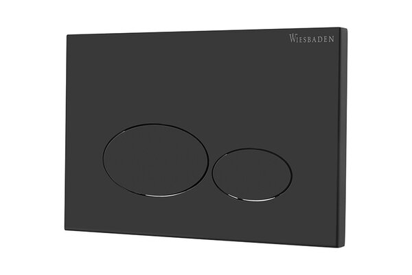 Wiesbaden Wiesbaden X32 Metalen Toilet Bedieningsplaat voor DuoSpoeling - Mat Zwart