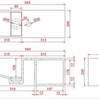 Wiesbaden Wiesbaden Julia Solid Surface Fontein - 54x20x20cm - Mat Zwart
