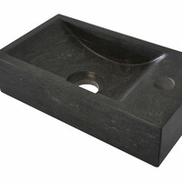 Wiesbaden Wiesbaden B-Stone Natuursteen Fontein - Kraangat Rechts - 36x18x9cm