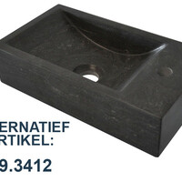 Wiesbaden Wiesbaden B-Stone Natuursteen Fontein - Kraangat Rechts - 40x22x10cm