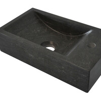 Wiesbaden Wiesbaden B-Stone Natuursteen Fontein - Kraangat Rechts - 40x22x10cm