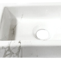 Wiesbaden Wiesbaden Rhea XS Keramisch Fonteinset - Links - 36x18x9cm - Carrara