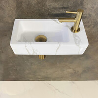 Wiesbaden Wiesbaden Rhea XS Keramisch Fonteinset - Rechts - 36x18x9cm - Carrara