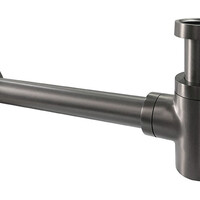 Wiesbaden Wiesbaden Star Laag Sifon - Rond - Geborsteld Gunmetal