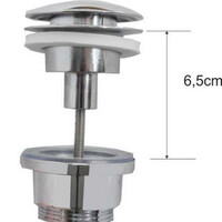 Wiesbaden Wiesbaden Caral Afvoerplug met Clickwaste -  Chroom