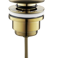 Wiesbaden Wiesbaden Caral Afvoerplug met Clickwaste -  Geborsteld Messing