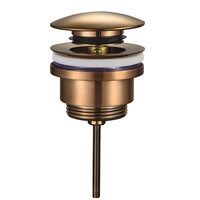 Wiesbaden Wiesbaden Caral Afvoerplug met Clickwaste - Geborsteld Brons Koper