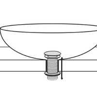 Wiesbaden Wiesbaden Caral Verlengd Afvoerplug met Clickwaste - Geborsteld RVS