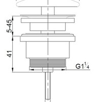 Wiesbaden Wiesbaden Caral Open Afvoerplug -  Geborsteld Messing