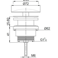 Wiesbaden Wiesbaden Caral Open Afvoerplug -  Geborsteld Brons Koper