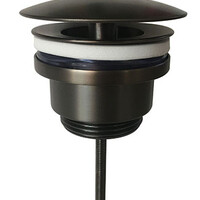 Wiesbaden Wiesbaden Caral Open Afvoerplug -  Geborsteld Gunmetal