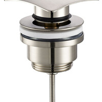 Wiesbaden Wiesbaden Rombo Afvoerplug met Clickwaste - Geborsteld RVS