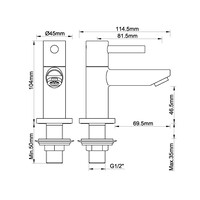 Wiesbaden Wiesbaden Amador Opbouw Fonteinkraan - Hendel - Geborsteld RVS