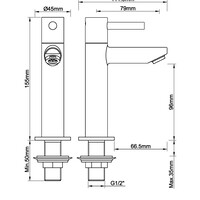 Wiesbaden Wiesbaden Amador XL Opbouw Fonteinkraan - Hendel - Mat Zwart