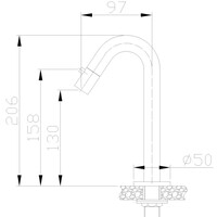 Wiesbaden Wiesbaden Metro Opbouw Fonteinkraan - Draaiknop - Mat Zwart