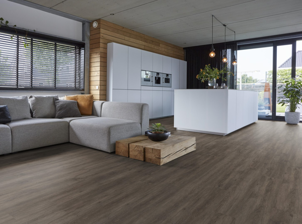 Floorlife Floorlife Bankstown Klik PVC Vloer met Geïntegreerde Ondervloer - Dark Grey