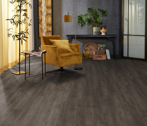 Floorlife Floorlife Bankstown Klik PVC Vloer met Geïntegreerde Ondervloer - Dark Grey