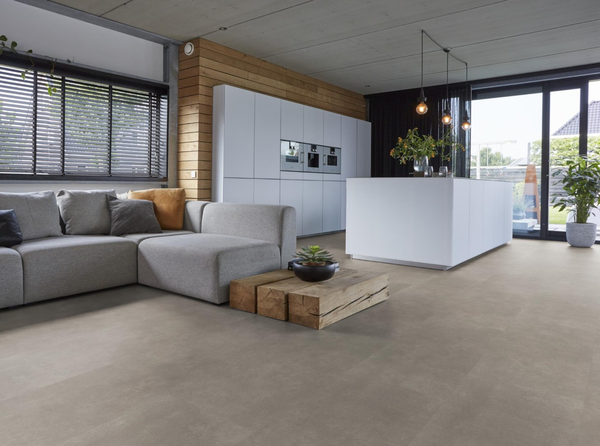 Floorlife Floorlife Basic Klik PVC Tegelvloer met Geïntegreerde Ondervloer - Dark Grey