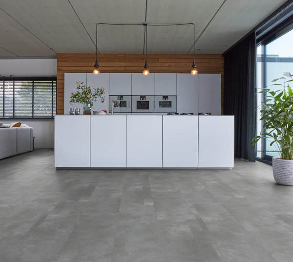 Floorlife Floorlife Ealing Klik PVC Tegelvloer met Geïntegreerde Ondervloer - Grey