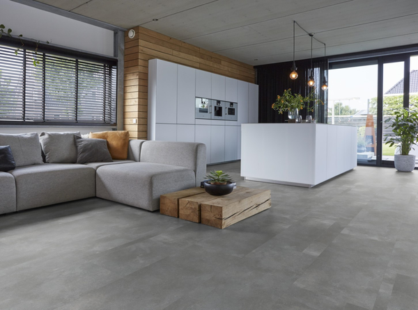 Floorlife Floorlife Ealing Klik PVC Tegelvloer met Geïntegreerde Ondervloer - Grey