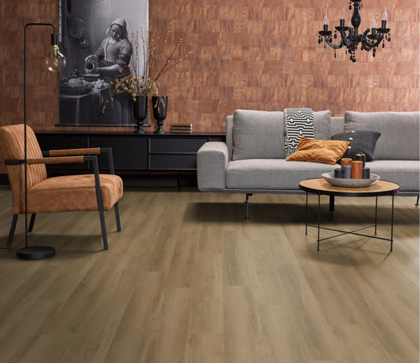 Floorlife Floorlife Greenwich Klik PVC Vloer met Geïntegreerde Ondervloer - Dark Oak