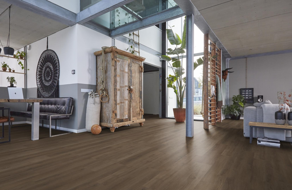 Floorlife Floorlife Greenwich Klik PVC Vloer met Geïntegreerde Ondervloer - Warm Brown